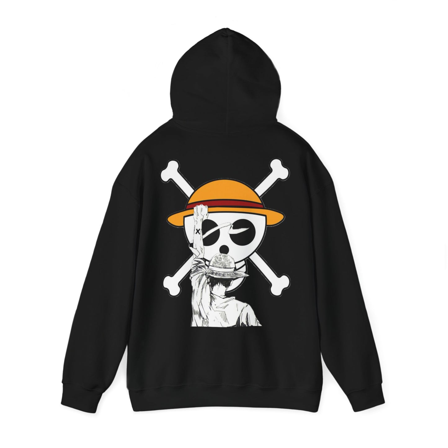 “Luffy’s Willenskraft – Dein Kapuzenpulli für wahre Piratenfans!”