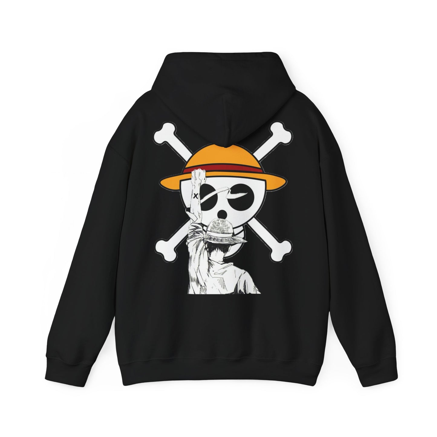 “Luffy’s Willenskraft – Dein Kapuzenpulli für wahre Piratenfans!”